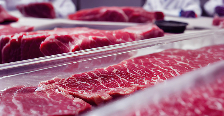 Closeup of cultivated meat in containers © AdobeStock/Wirestock Creators